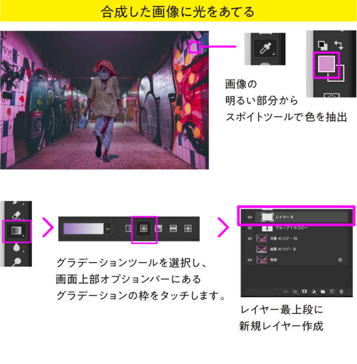 Photoshop 合成 画像と画像を違和感なく合成するテクニック Design Trekker