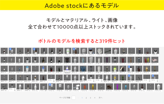 Dimension Adobe stockのモデル